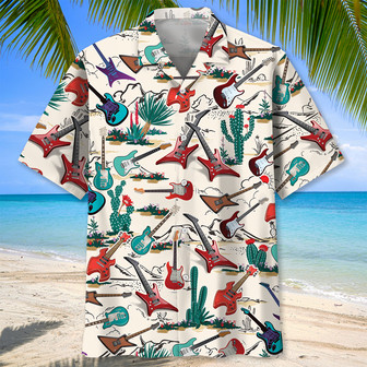 Desert Guitar Hawaiian Shirt for Men, Women, Guitar Lovers | Newhawaiianshirts