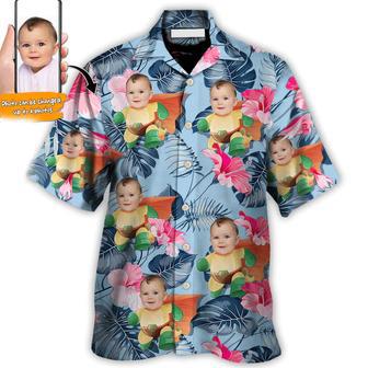 Dinosaur Funny Tropical Style Custom Photo Hawaiian Shirt Personalized Photo Gifts, Gift for Men Women | Newhawaiianshirts CA