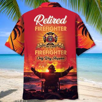 Firefighter Retirement Hawaiian Shirt for Men, Dad, Husband, Retirement Fireman | Newhawaiianshirts DE