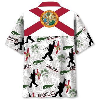 Florida Big Foot Hawaiian Shirt Tropical Aloha Florida Proud Hawaiian Shirt for Men, Women | Newhawaiianshirts DE