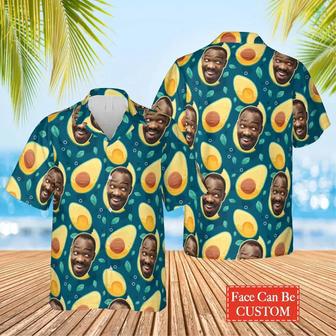 Funny Avocado Hawaiian Custom Face Image Summer Shirt Beach Hawaiian Shirt, Hawaiian Shirt for Men, Women | Newhawaiianshirts AU