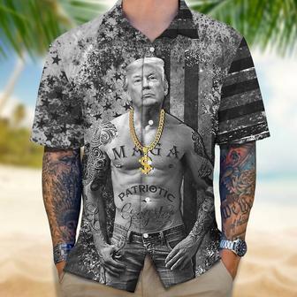 Funny Donald Trump Gangters Hawaii Shirt 62456 For Trump Lovers, Trump 2024 Summer Shirt For Fans | Newhawaiianshirts CA