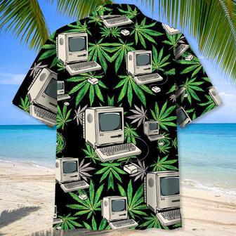 Funny Retro Computer Hawaiian Shirt for Men IT, Coder, Computer Lovers | Newhawaiianshirts CA