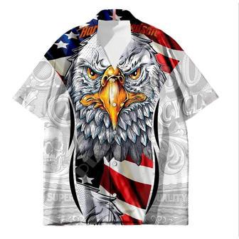 Funny Trump Riding Eagle Hawaii Shirt For Men 62486, Trump 2024 Summer Shirt For Republican Supporters | Newhawaiianshirts AU