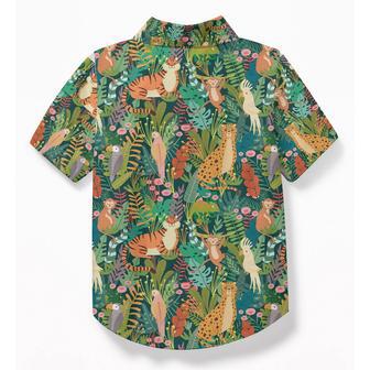 Animals Tropical Hawaii Custom Kid Short Sleeve Shirt | Newhawaiianshirts CA