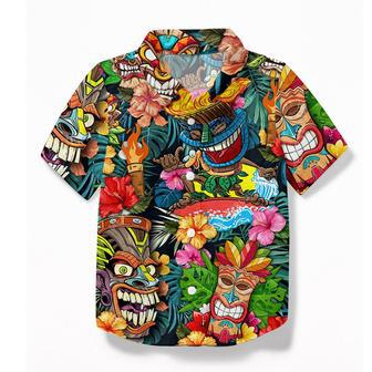 Tiki Tiki Awesome Kid Hawaii Shirt | Newhawaiianshirts CA