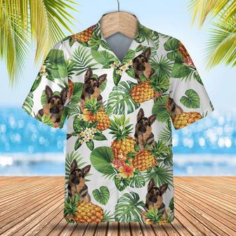 German Shepherd Tropical Pattern Hawaiian Shirt , Summer Beach Shirt Gift For Dog Lovers | Newhawaiianshirts DE