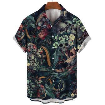 Hawaiian Skull Shirt for Men, Women, Gothic Vibe Skull Lovers Summer Beach Shirt | Newhawaiianshirts CA