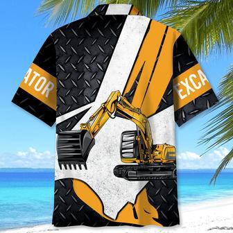 Heavy Equipment Excavator Hawaiian Shirt for Men, Excavator Driver | Newhawaiianshirts UK