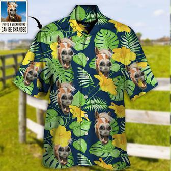 Horse You Want Tropical Custom Photo Hawaiian Shirt Personalized Hawaiian Shirt, Horse Shirt | Newhawaiianshirts DE