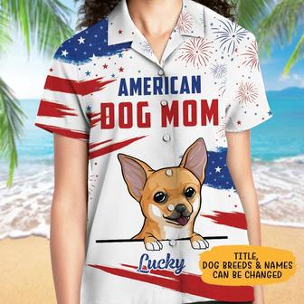 July Personalized American Dog Dad Dog Mom Hawaiian Shirt for Independence Day | Newhawaiianshirts AU