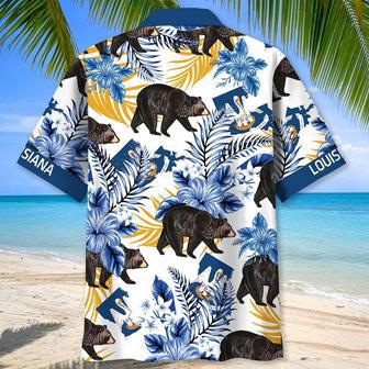 Louisiana State Bear Proud Hawaiian Shirt for Men, Women, Louisiana Flag Summer Beach Shirt | Newhawaiianshirts DE