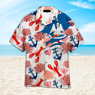 Louisiana Summer Tropical Lobster Hawaiian Shirt for Men, Women, Louisiana Proud Summer Beach Shirt | Newhawaiianshirts