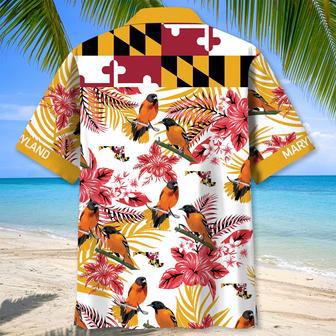 Maryland State Proud Hawaiian Shirt for Men, Women, Maryland Flag Summer Beach Shirt | Newhawaiianshirts DE