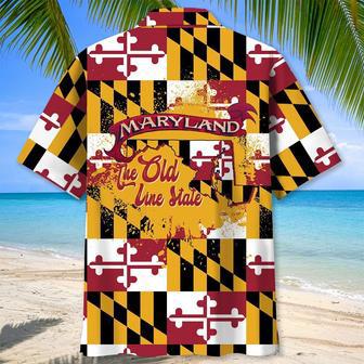 Maryland The Old Line State Proud Hawaiian Shirt for Men, Women, Maryland Flag Summer Beach Shirt | Newhawaiianshirts AU