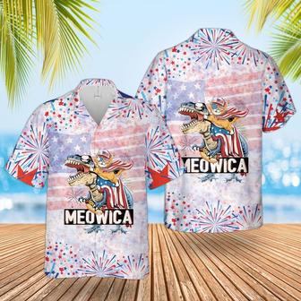 Meowica Usa of July Hawaii Shirt, Happy Independence Hawaiian Beach Shirt | Newhawaiianshirts AU