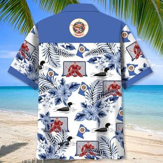 Minnesota Proud Hawaiian Shirt for Men, Women, Minnesota Flag Tropical Summer Beach Shirt | Newhawaiianshirts AU