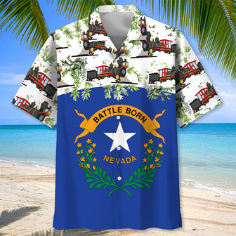 Nevada Proud Hawaiian Shirt for Men, Women, Nevada Flag Summer Beach Shirt | Newhawaiianshirts