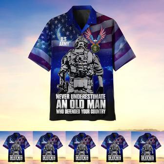 Never Underestimate An Old Man Who Defended Your Country Multiservice Hawaii | Newhawaiianshirts DE