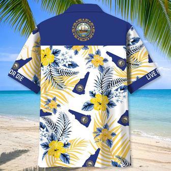 New Hampshire Live Free or Die Hawaiian Shirt for Men, Women, New Hampshire Tropical Summer Beach Shirt | Newhawaiianshirts DE