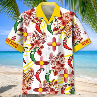 New Mexico Dancing Chilli Hawaiian Shirt for Men, Women, Funny New Mexico Summer Shirt | Newhawaiianshirts AU