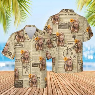 Newspaper With Hole Hawaiian Custom Image Dog Funny Summer Shirt Beach Hawaiian Shirt, Gift for Dog Lover | Newhawaiianshirts