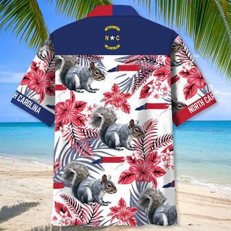 North Carolina Proud Hawaiian Shirt for Men, Women, North Carolina Squirrel Tropical Hawaiian Summer Beach Shirt | Newhawaiianshirts UK