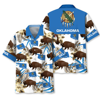 Oklahoma Proud Hawaiian Shirt for Men, Women, Oklahoma Tropical Hawaiian Summer Beach Shirt | Newhawaiianshirts