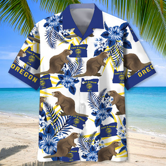 Oregon Proud Hawaiian Shirt for Men, Women, Oregon Tropical Hawaiian Summer Beach Shirt | Newhawaiianshirts