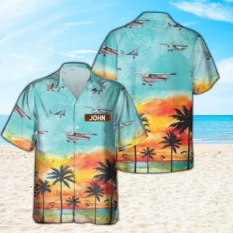 Personalized Aeronca Hawaiian Shirt for Men Dad Veteran, Patriot Day | Newhawaiianshirts CA