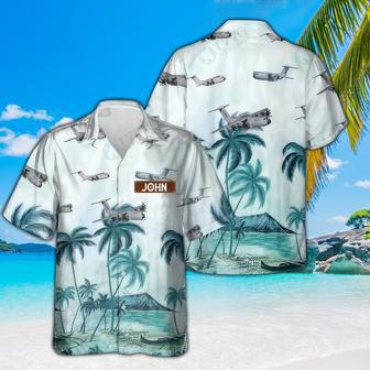 Personalized Airbus Hawaiian Shirt for Men Dad Veteran, Patriot Day | Newhawaiianshirts CA