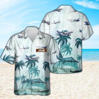 Personalized Airbus Hawaiian Shirt for Men Dad Veteran, Patriot Day | Newhawaiianshirts AU