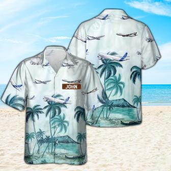 Personalized Airbus Hawaiian Shirt for Men Dad Veteran, Patriot Day | Newhawaiianshirts UK