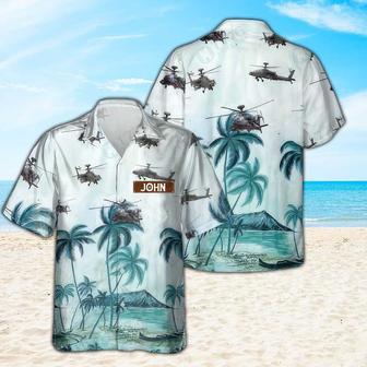 Personalized Apache Hawaiian Shirt for Men Dad Veteran, Patriot Day | Newhawaiianshirts CA