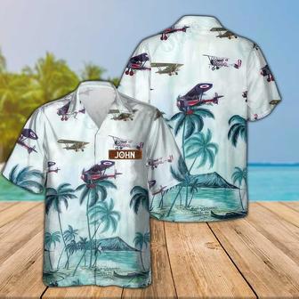 Personalized Armstrong Whitworth Siskin Hawaiian Shirt for Men Dad Veteran, Patriot Day | Newhawaiianshirts CA