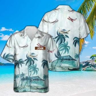 Personalized Beechcraft Baron Hawaiian Shirt for Men Dad Veteran, Patriot Day Gift for Husband | Newhawaiianshirts AU