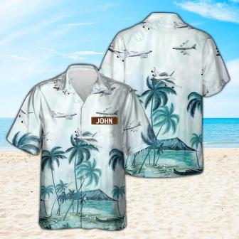 Personalized Boeing Hawaiian Shirt for Men Dad Veteran, Patriot Day Gift for Husband | Newhawaiianshirts UK