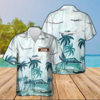 Personalized Boeing Hawaiian Shirt for Men Dad Veteran, Patriot Day Gift for Husband | Newhawaiianshirts