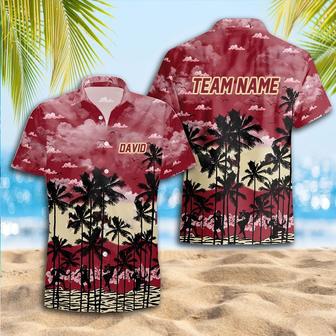 Personalized Boston Eagles Football Team Hawaiian Shirt, Tropical Summer Vibes Football Team Gift for Fans | Newhawaiianshirts DE