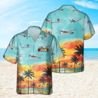 Personalized Cessna 182 Hawaiian Shirt for Men Dad Veteran, Patriot Day | Newhawaiianshirts CA