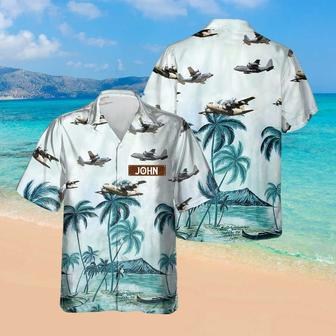 Personalized Combat King Hawaiian Shirt for Men Dad Veteran, Patriot Day, Gift for Husband | Newhawaiianshirts CA