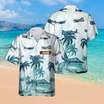 Personalized Douglas SBD Dauntless Hawaiian Shirt for Men Dad Veteran, Patriot Day, Gift for Husband | Newhawaiianshirts AU