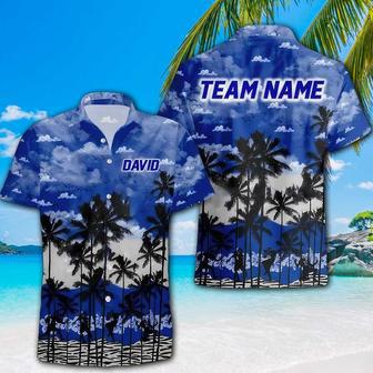 Personalized Duke Football Team Hawaiian Shirt, Football Team Gift for Fans & Players | Newhawaiianshirts AU