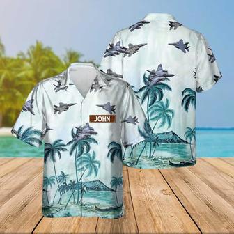 Personalized Eagle Hawaiian Shirt for Men Dad Veteran, Patriot Day, Gift for Husband | Newhawaiianshirts AU