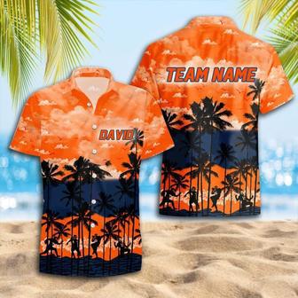 Personalized Fighting Illini Basketball Team Hawaiian Shirt, Illinois Trending Summer Shirt Gift For Players & Fans | Newhawaiianshirts DE