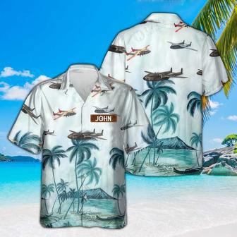 Personalized Flying Boxcar Hawaiian Shirt for Men Dad Veteran, Patriot Day | Newhawaiianshirts CA