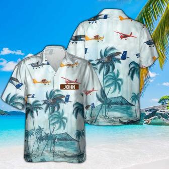 Personalized Foxbat Hawaiian Shirt for Men Dad Veteran, Patriot Day | Newhawaiianshirts CA