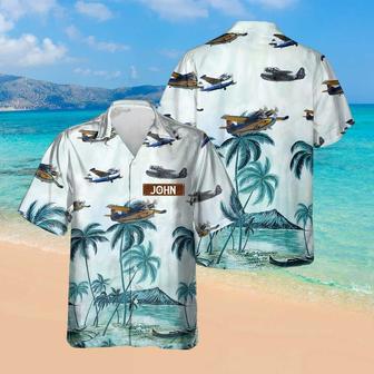 Personalized Goose Hawaiian Shirt for Men Dad Veteran, Patriot Day, Gift for Husband | Newhawaiianshirts AU