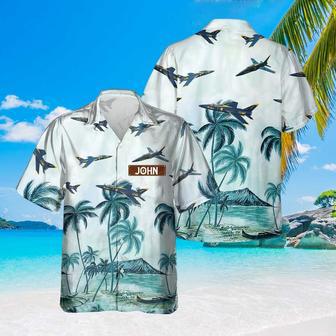 Personalized Grumman Tiger Hawaiian Shirt for Men Dad Veteran, Patriot Day, Gift for Husband | Newhawaiianshirts AU