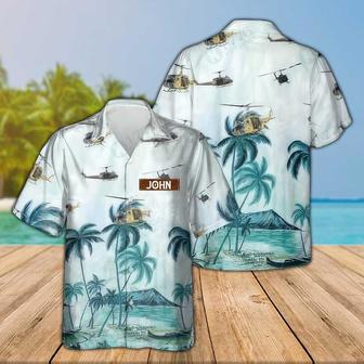 Personalized Huey Hawaiian Shirt for Men Dad Veteran, Patriot Day, Gift for Husband | Newhawaiianshirts